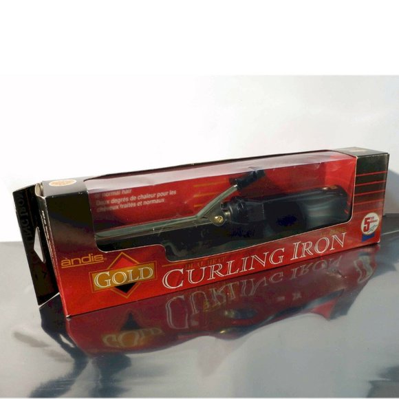 New - andis GOLD, Dual Heat, Gold Plated 1/2" Barrel CURLING IRON, Model CI-2 - Picture 2 of 5